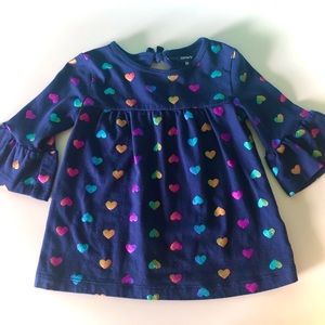 3T/4T Carter’s Heart 3/4 Length Sleeve Shirt